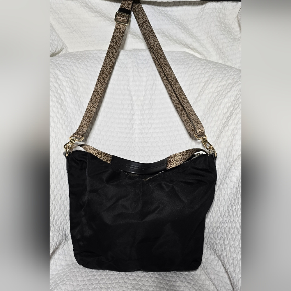 Borbonese Black Crossbody Purse - Picture 3 of 11